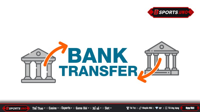 Giao dịch rút tiền từ Bsports về tài khoản ngân hàng nội địa